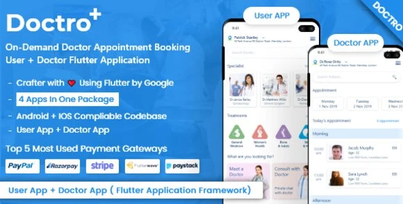 Doctor – Complete SaaS-Based Doctor Appointment Booking & Healthcare Marketplace Solution V9.2.0