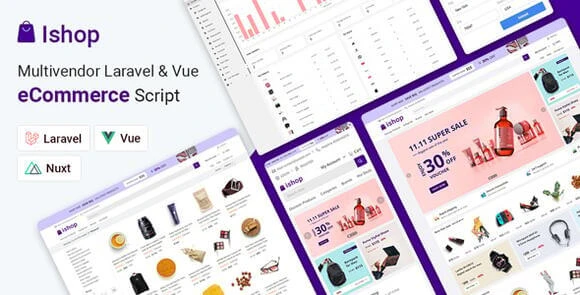 Ishop – High-Speed PWA Multivendor eCommerce CMS Built with Laravel & Vue js V4.0.3